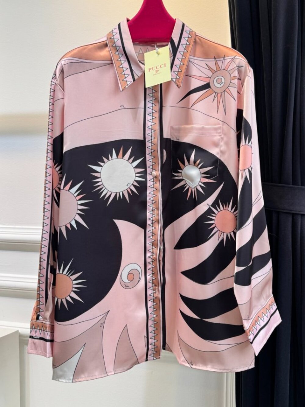 Emilio Pucci Sun Print Button‑Down Shirt